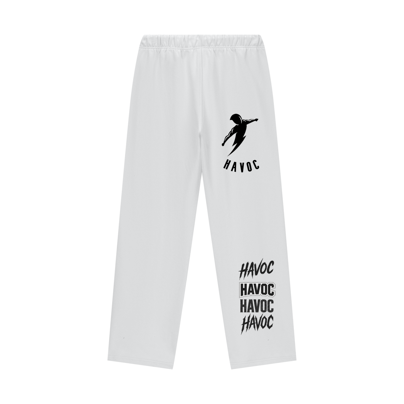 Mulit-Design Fleece Straight Leg Pants