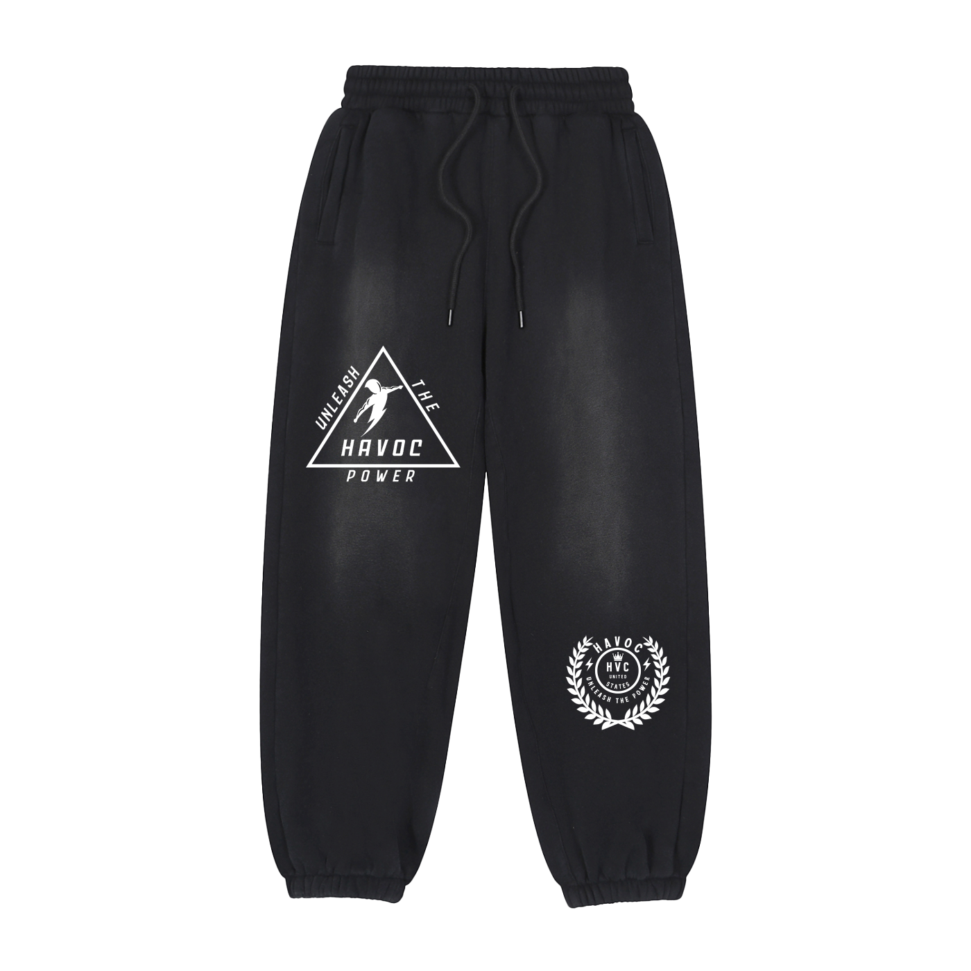 Quad Havoc Design Vintage Washed Fleece Jogger Sweatpants
