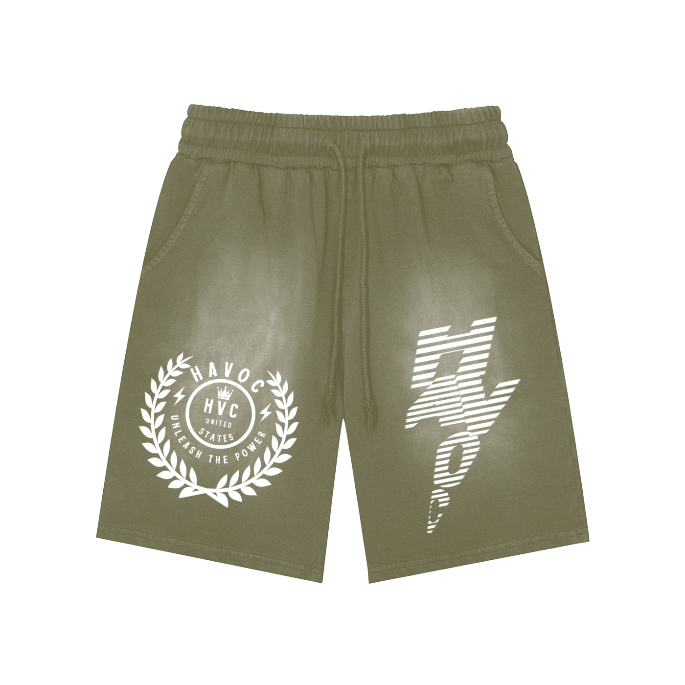 Dual Design Havoc Washed Shorts