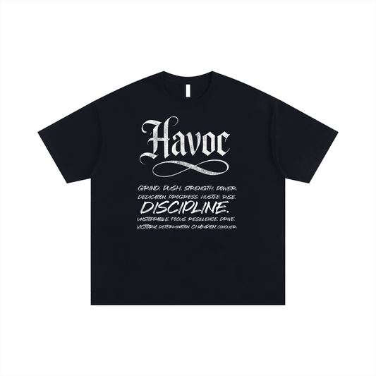 Havoc Word Art Cotton T-Shirt