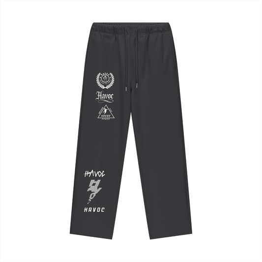 Multi-Design Fleece Straight Leg Pants